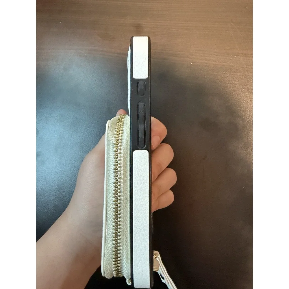 iPhone 16‎ Case With Wallet White Color